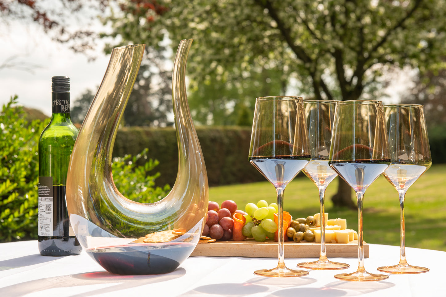Crystal Decanter and 4 Glass Set